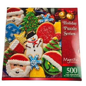 Majestic Puzzles Jigsaw Puzzle 500 Piece Holiday Series Christmas Cookies